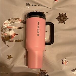 Stanley 40oz Messi edition Blush Pink Travel Mug with Black Handle